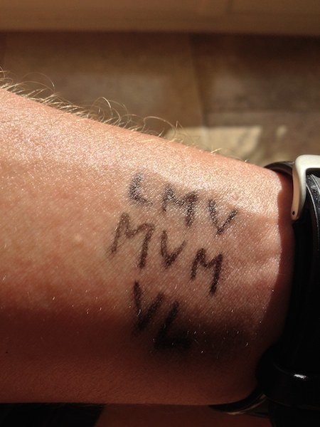 LMVMVMVL = L*(MV)*3*L LMVL