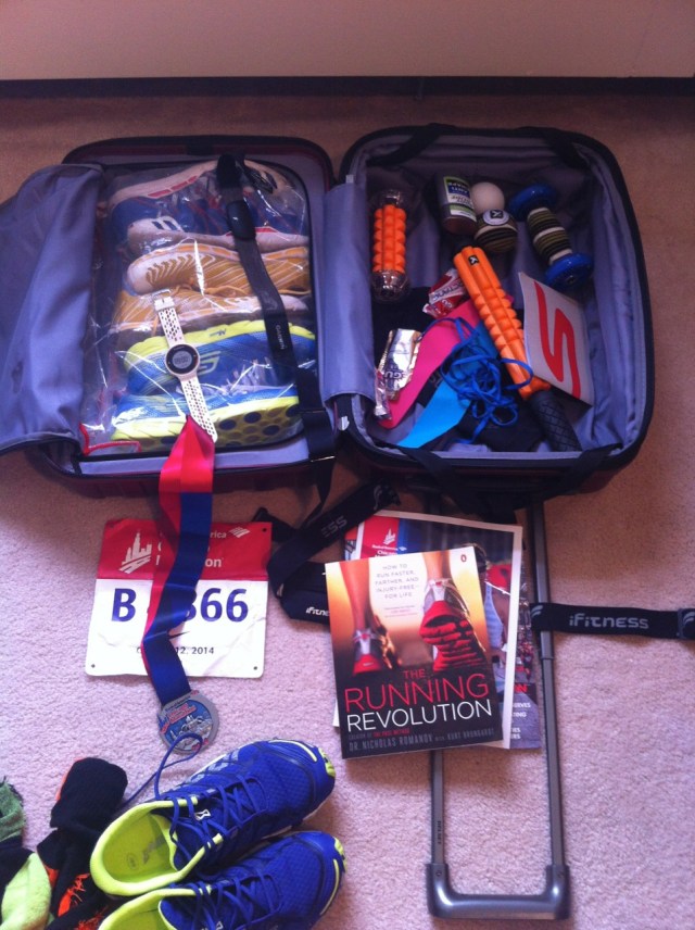 Une vraie valise de coureur ...