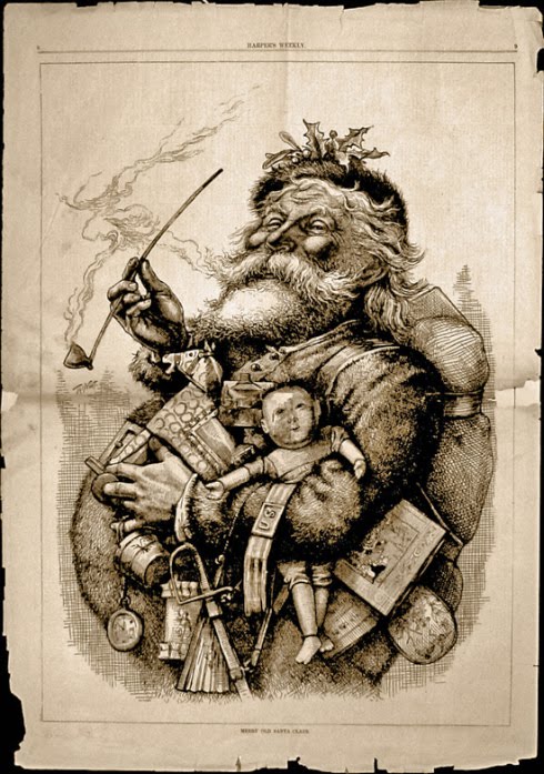 Un des premiers dessins de Santa Claus
